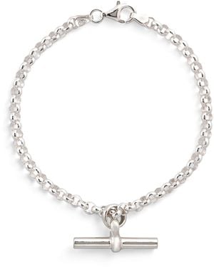 Tilly Sveaas Sterling T-Bar Belcher Chain Bracelet - Metallic
