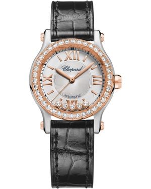 Chopard Steel And Diamond Happy Sport Watch - Metallic