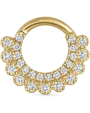 Maria Tash Diamond Apsara Hoop Earring - Metallic