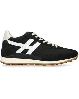 Hogan Suede H669 Allacciato Trainers - Black