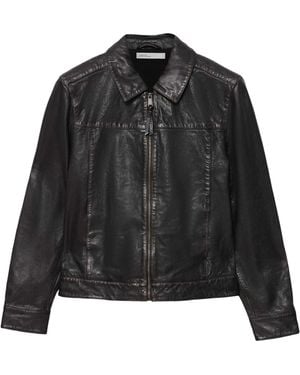 AllSaints Oakland Leather Jacket - Black