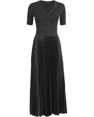 JOSEPH Domat Pleated Maxi Dress - Black