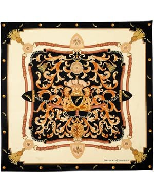 Aspinal of London Silk Signature Scarf - Metallic