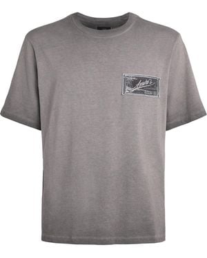 Amiri Cotton Quality Goods Patch T-Shirt - Grey