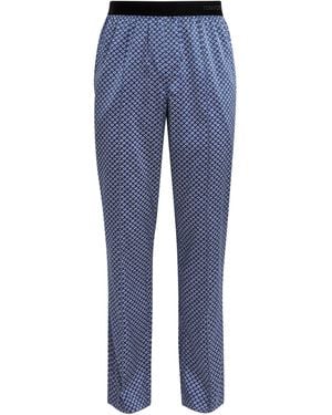 Tom Ford Stretch-Silk Printed Pyjama Bottoms - Blue