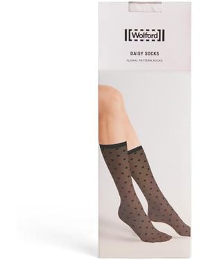 Wolford Daisy Mid-Calf Socks - White
