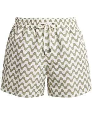 Frescobol Carioca Printed Rio Swim Shorts - Natural