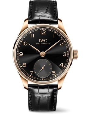 IWC Schaffhausen Rose Portugieser Automatic Watch - Black