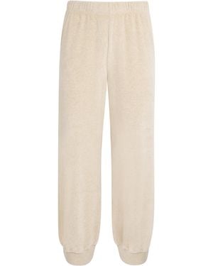 Suzie Kondi Cotton-Blend Harem Joggers - Natural