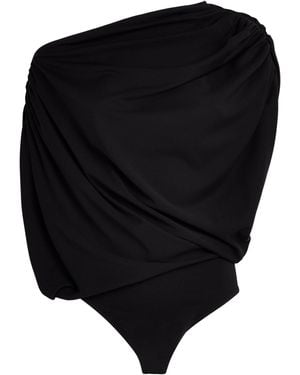 Wolford Fluid Drape Bodysuit - Black