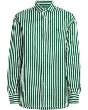 Polo Ralph Lauren Cotton Oxford Stripe Shirt - Green