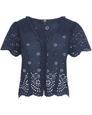 PAIGE Cotton Quinta Top - Blue