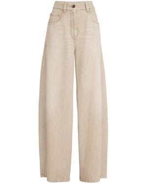 Brunello Cucinelli Wide-Leg Jeans - White