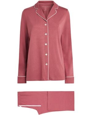 Derek Rose Modal-Blend Lara Pajama Set - Pink