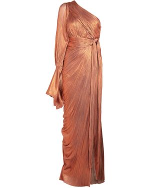 Maria Lucia Hohan Silk One-shoulder Palmer Gown - Orange