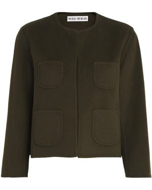 Wolk Morais Cashmere Four Pocket Jacket - Green