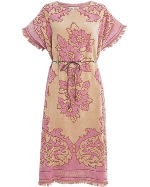 white christmas dresses Fish Printed Turkish Towel Robe with Hood main image 0