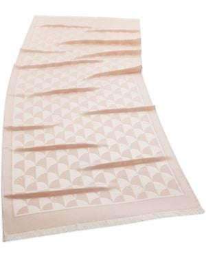 BVLGARI Silk-Wool Maxi Calla Scarf - Natural