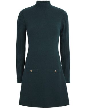 Maje Knit Mini Dress And Jumper - Blue