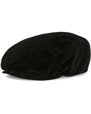 Dolce & Gabbana Classic Velvet Flat Cap - Black