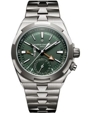 Vacheron Constantin Titanium Overseas Dual Time Cardinal Points West Watch - Grey