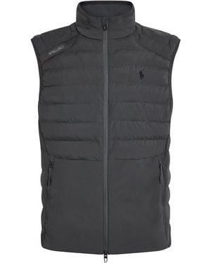Ralph Lauren Quilted Polo Pony Gilet - Black