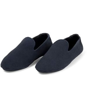 Frette Suede Frisbee Slippers - Blue