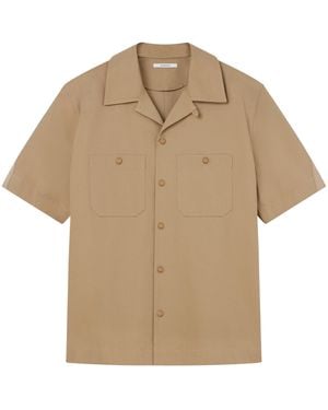 Givenchy Cotton Short-Sleeve Shirt - Natural