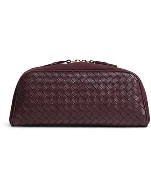 Bottega Veneta Large Leather Nodo Pouch - Red