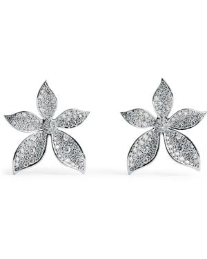 BeeGoddess And Diamond Secret Garden Gloria Earrings - Metallic