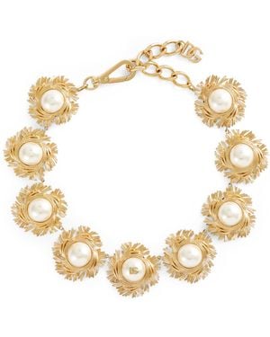 Dolce & Gabbana Cabochon Necklace - Metallic