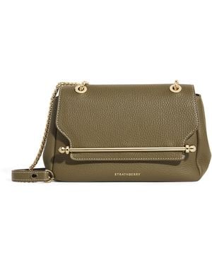Strathberry Mini Leather East-West Shoulder Bag - Green