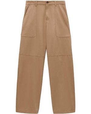 Loewe Cotton-Blend Cargo Trousers - Natural