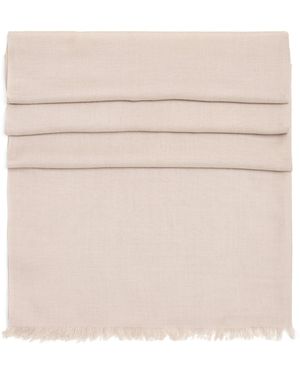 Agnona Cashmere-Silk Scarf - Natural