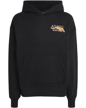 Amiri Cotton Hollywood Horse Hoodie - Black
