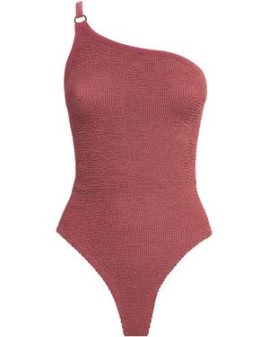 Hunza G One-Shoulder Clara Swimsuit - Red