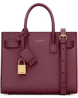 Saint Laurent Nano Sac De Jour Tote Bag - Purple
