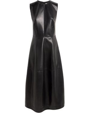 Nanushka Faux Leather Ilesha Midi Dress - Black