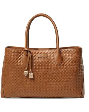 Aspinal of London Leather London Tote Bag - Brown