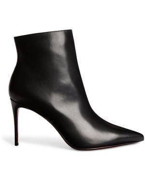 Christian Louboutin So Kate Leather Ankle Boots 85 - Black