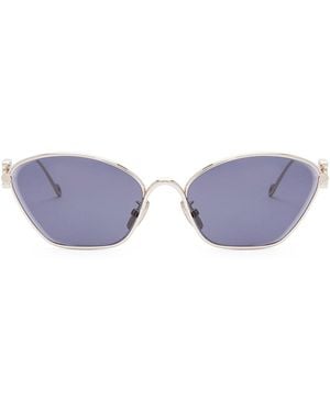 Loewe Anagram Hexagonal Sunglasses - Purple