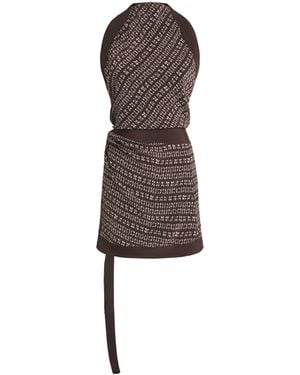 SIR. Satin Astrid Mini Dress - Brown