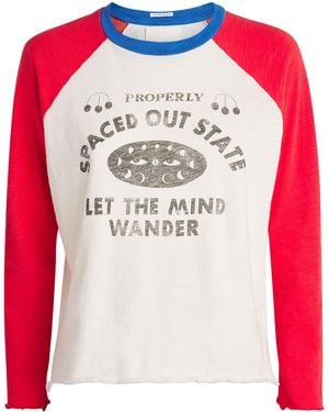 Mother Cotton Spaced Out State T-Shirt - Pink