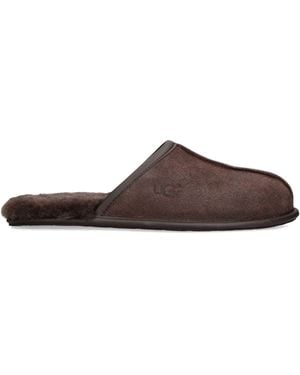 UGG Suede Scuff Slippers - Brown