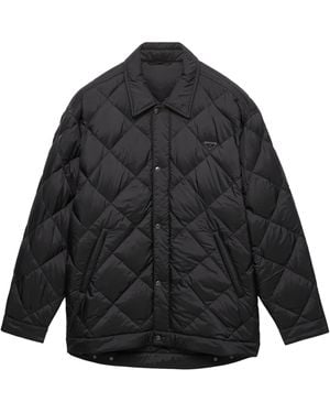 Prada Technical Quilted Down Jacket - Black