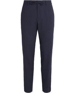 BOSS Wool-Blend Elst Slim Trousers - Blue