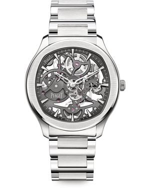Piaget Stainless Steel Polo Skeleton-Hued Watch - Grey
