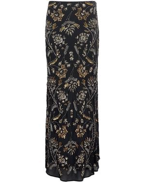 Veronica Beard Embellished Medina Maxi Skirt - Black
