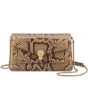 BVLGARI Python Skin Serpenti Forever Cross-Body Bag - Brown