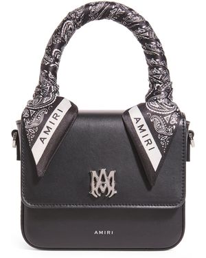 Amiri Leather Micro Ma Bag - Black